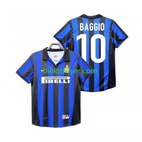 Billige Fotballdrakter Inter Milan BAGGIO 10 1999 Retro Hjemmedraktsett 1998 Kortermet